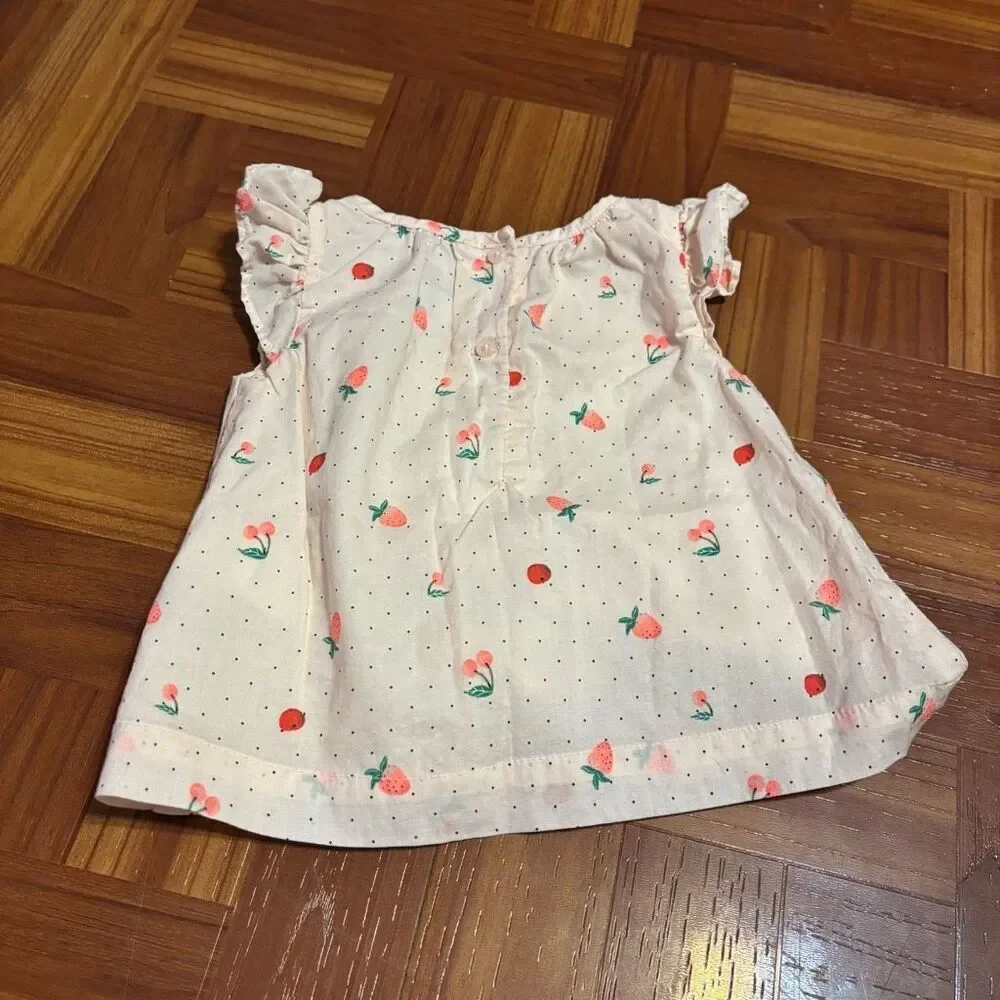 Baby Gap‎ Baby Girls Pink Fruit Top 6-12 months